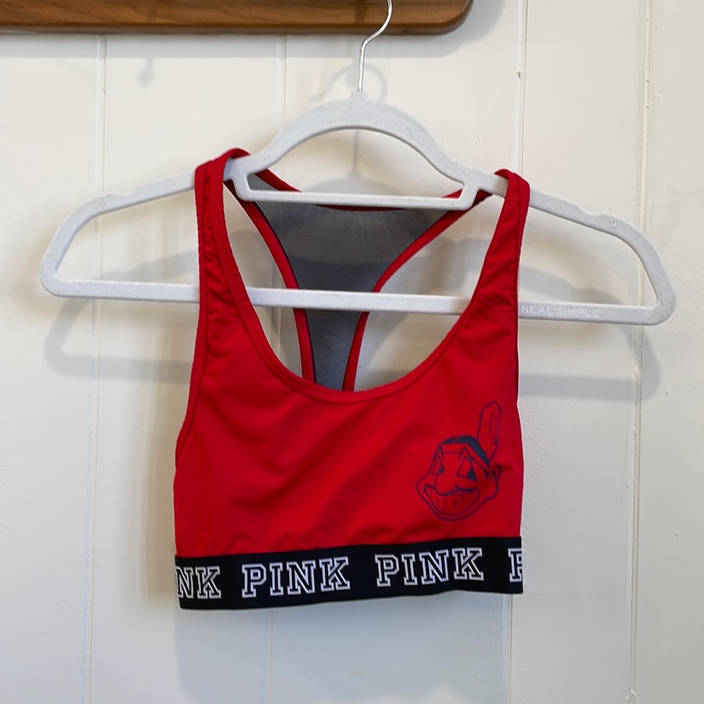 Cleveland Indians chief wahoo sports bra